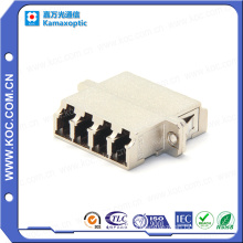 LC Quad Metal Fiber Optical Adapter with Flange